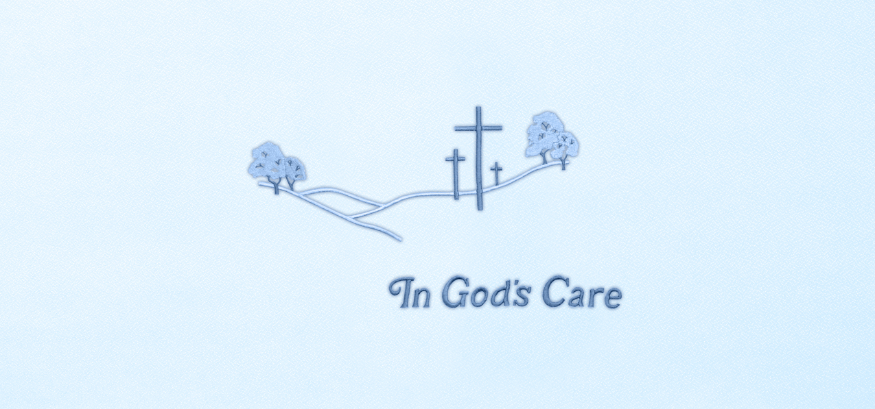 In Gods Care Blue-Blue Faux